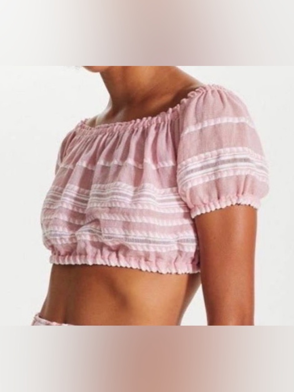 LEMLEM
Striped Crop Top In Pink